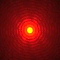 Diffraction pattern from 0.24-mm diameter hole